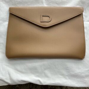 Never worn Delvaux envelope leather bag